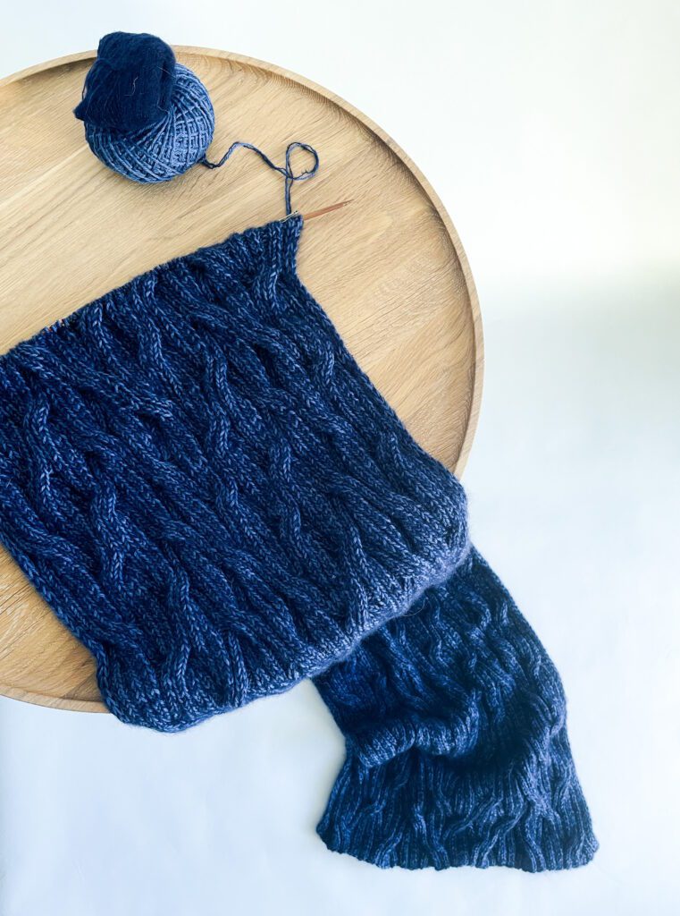 Pure Wool Hand knit - half fleece lined - peak ear flap - Natural Tones